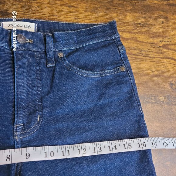 Madewell Jeans 30 Skinny 9" Mid Rise Woodland Wash MA983 Tummy Control Stretch - Picture 9 of 13